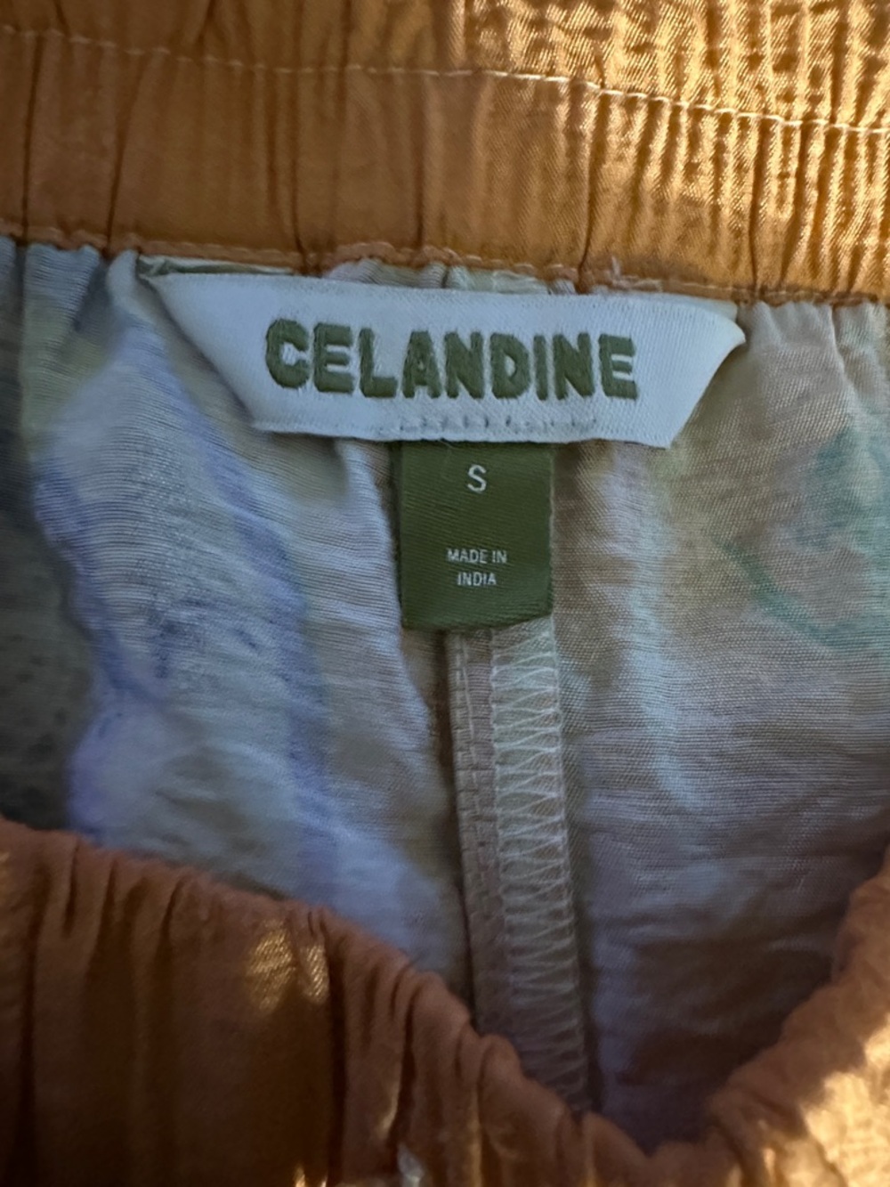 CELANDINE Printed Sheer Pants Size S NWOT - Picture 8 of 8